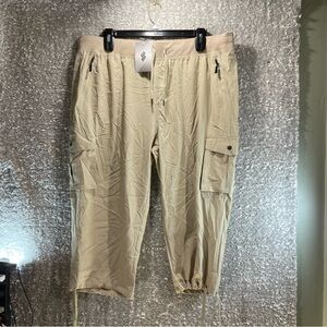 Soothfeel Cargo Capris Pants XXXL Plus Pockets Quick Dry Hiking Casual Summer WT